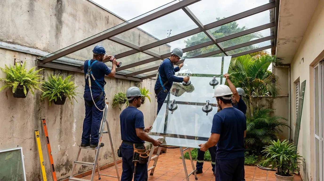 Fechamento de Churrasqueira em Lauro de Freitas‑BA