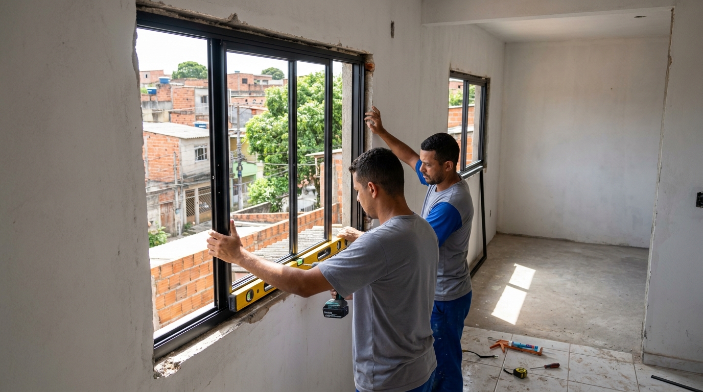 Produção de Portas e Janelas no Itinga, Lauro de Freitas‑BA