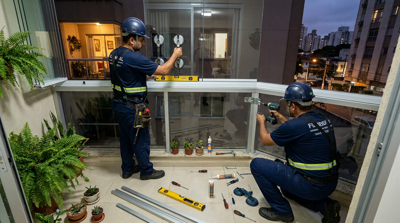 Parede de Vidro no Centro, Lauro de Freitas‑BA
